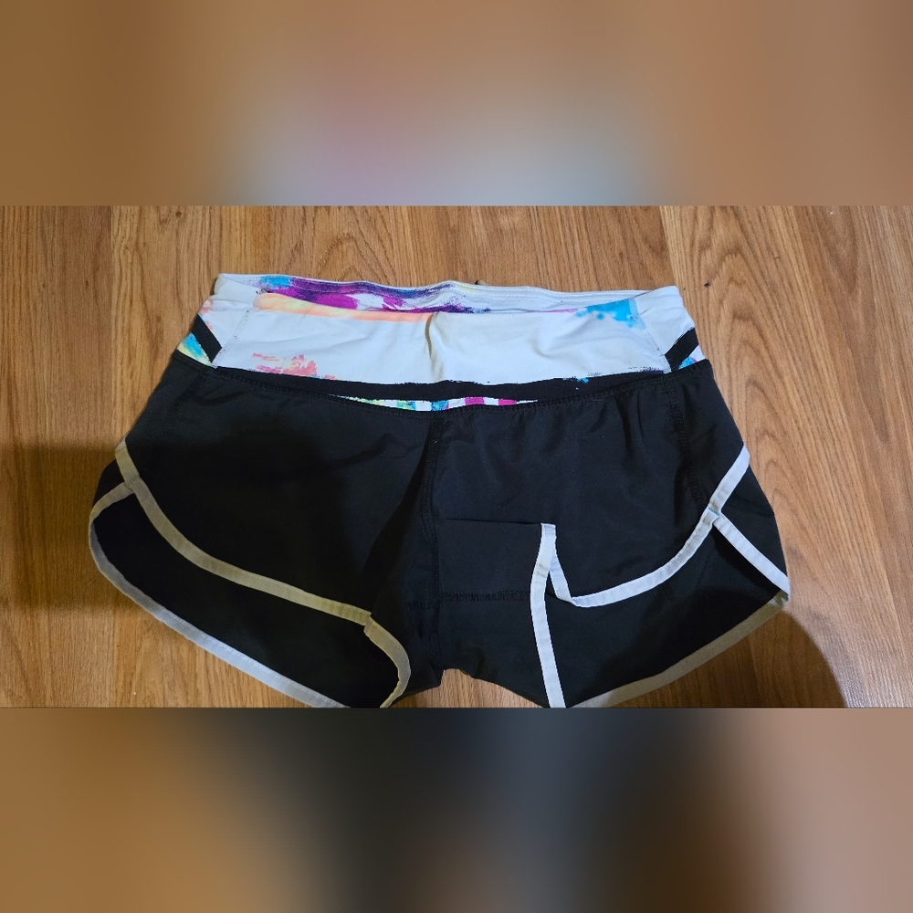 Lululemon Black Women's Shorts with White